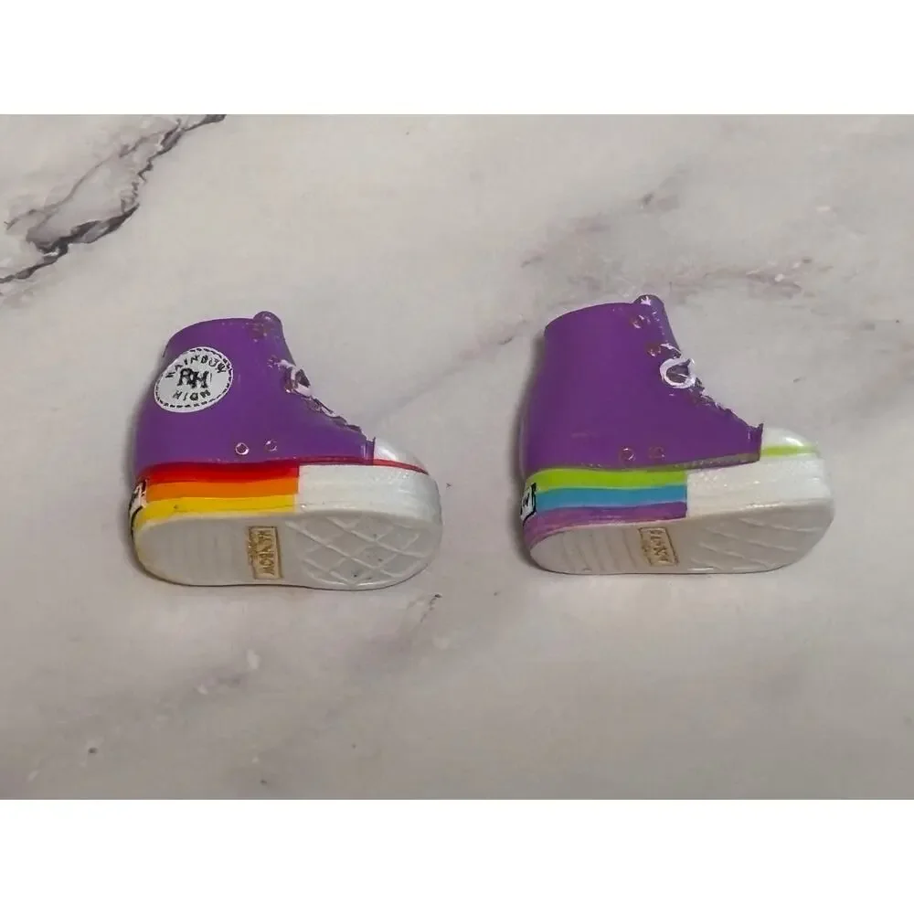 Rainbow High Deluxe Fashion Closet Doll Tennis Shoes Purple High Top Sneakers
